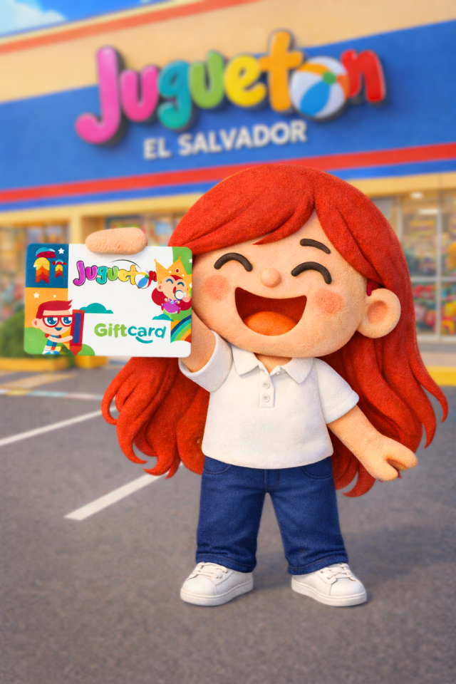 Juguetón Gift Card con personaje